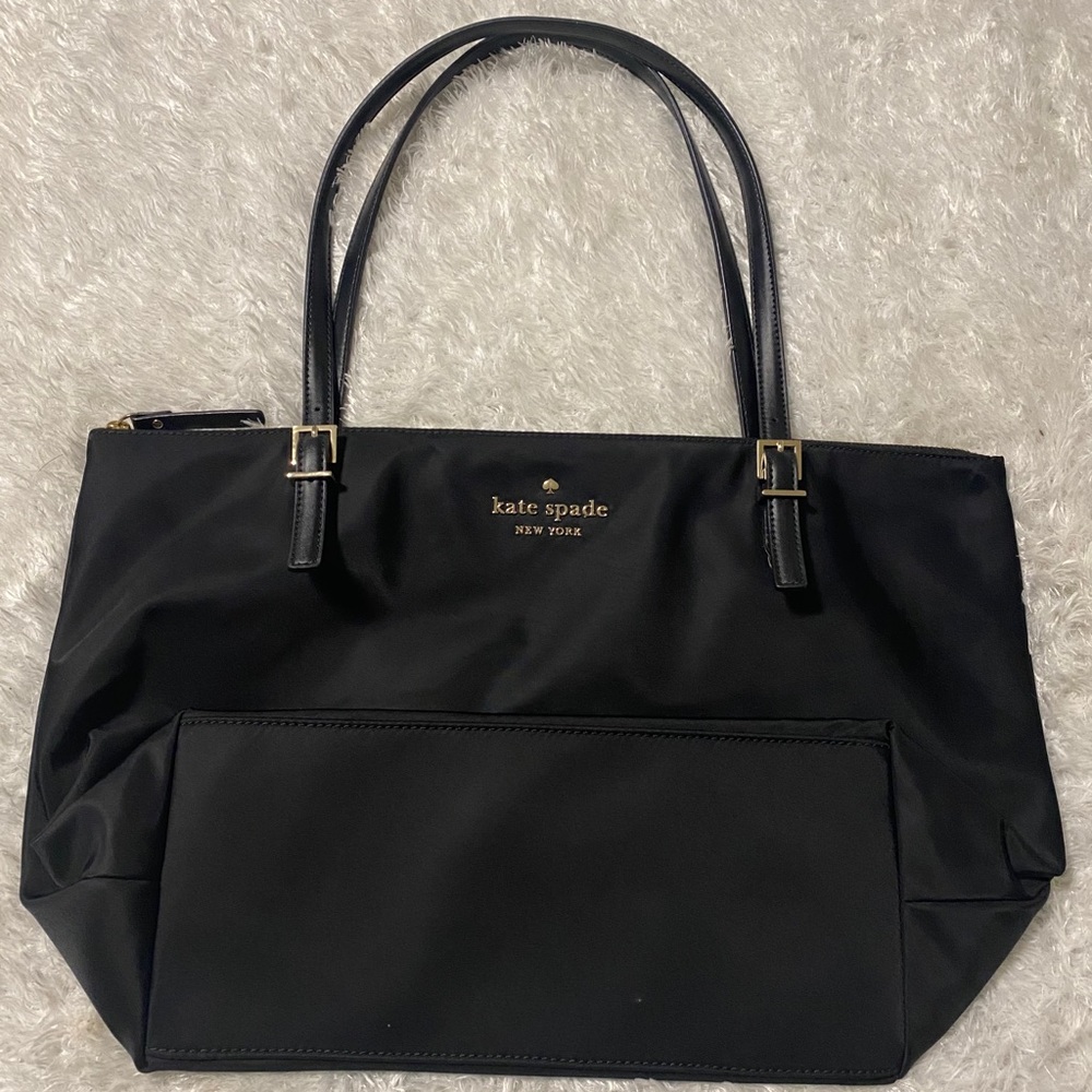 Kate spade black nylon tote Watson lane maya